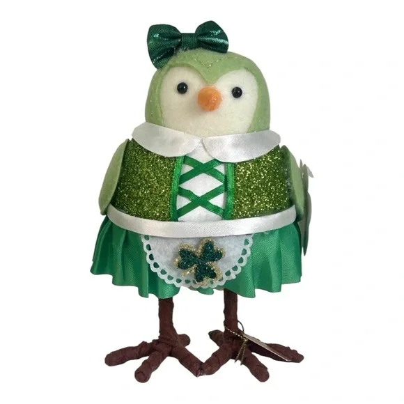 Target Featherly Friends St Patrick's Day 3 Birds 2026 Goldie Clover Finnigan - Picture 3 of 8